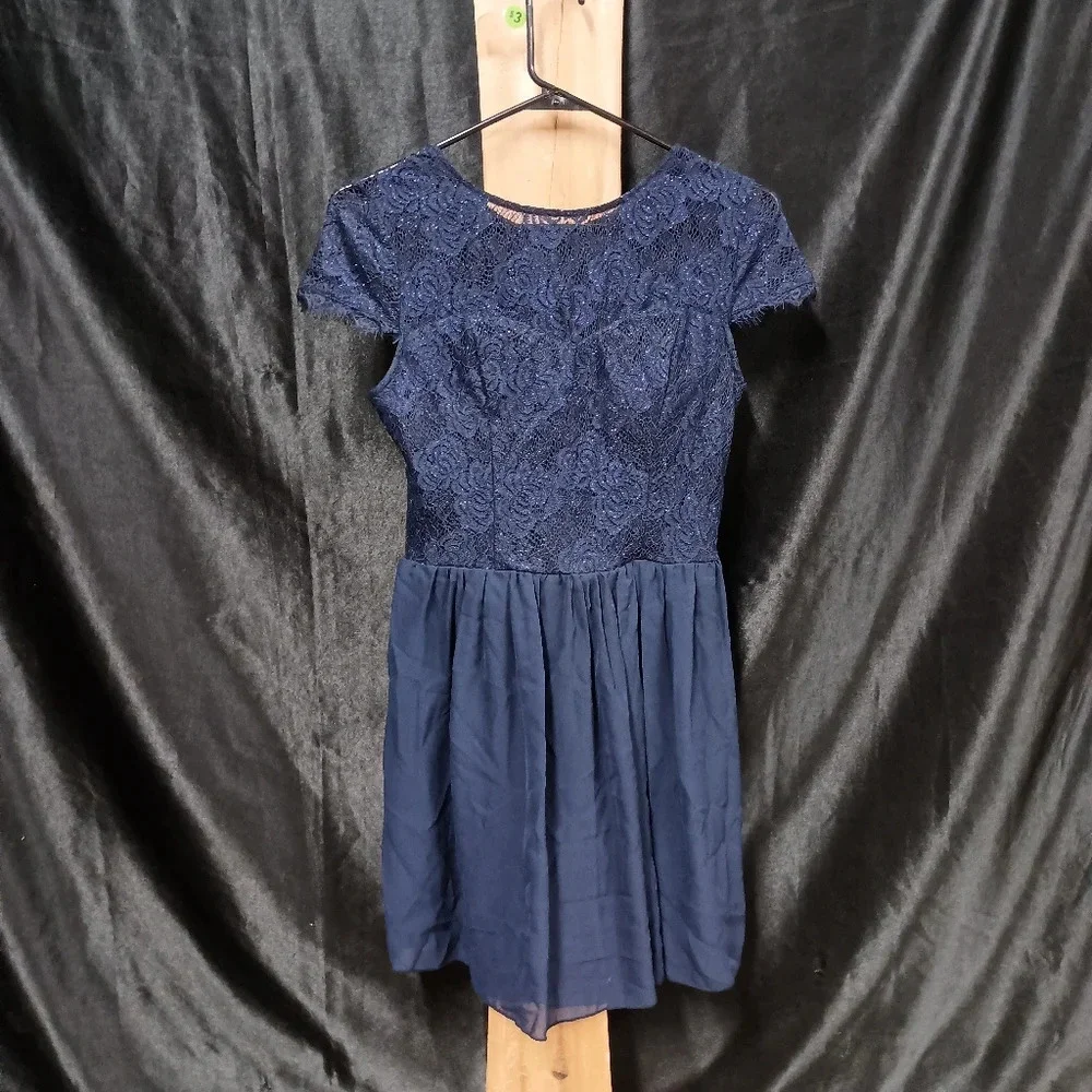 Navy Blue With Lace On Top Speechless Navy Blue Size 7 Dress